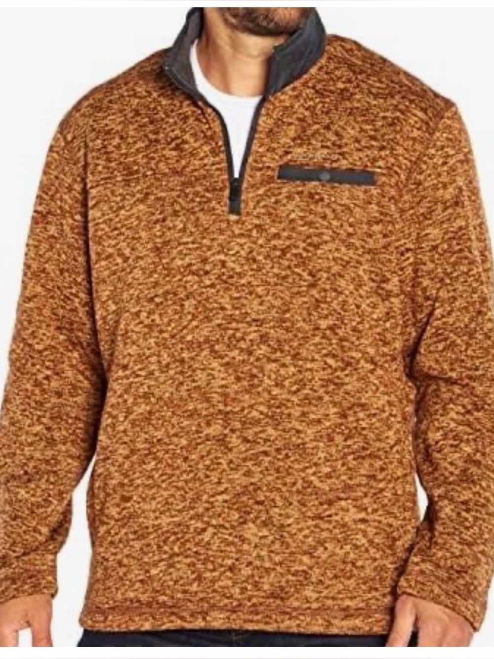 Eddie Bauer Men's Sweater Fleece Pullover, 1/4 Zip Pullover Sweatshirt -Size M